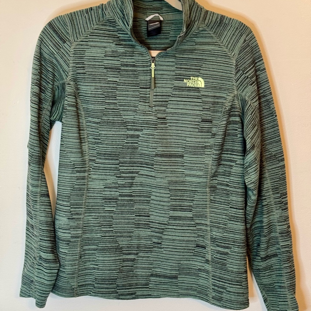 The North Face Olive Green Half-Zip Sweater